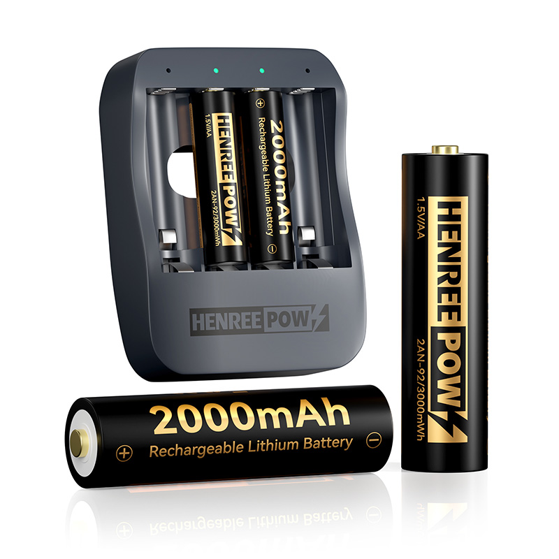 Henreepow AA 2000mAh 1.5V Bateri Lithium Kapasiti Tinggi